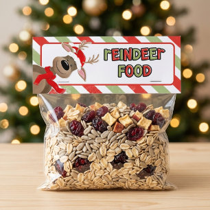 Reindeer Food Christmas Treat Bag Topper Card