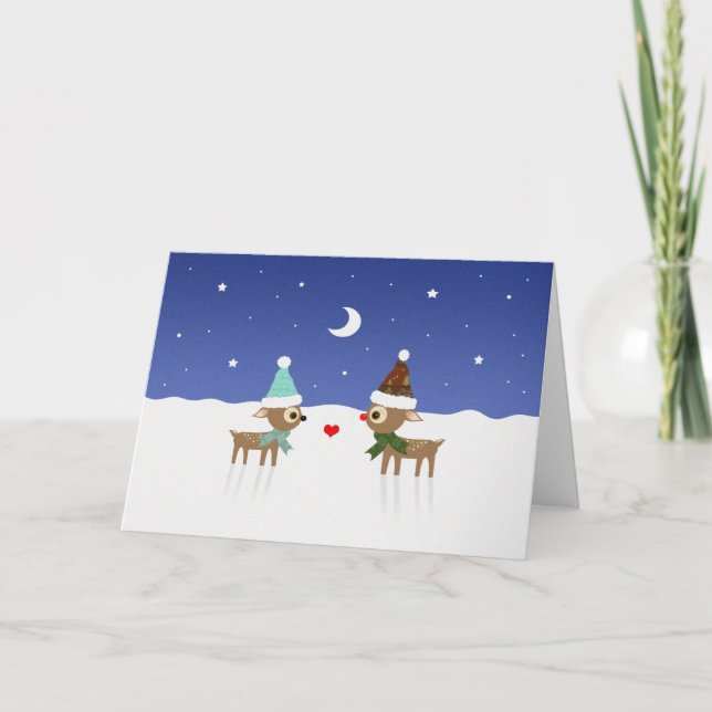 Reindeer Friends Christmas Card (Front)