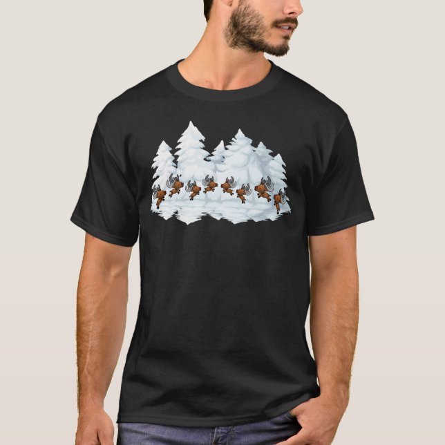 Reindeer - Funmotiv T-Shirt (Front)