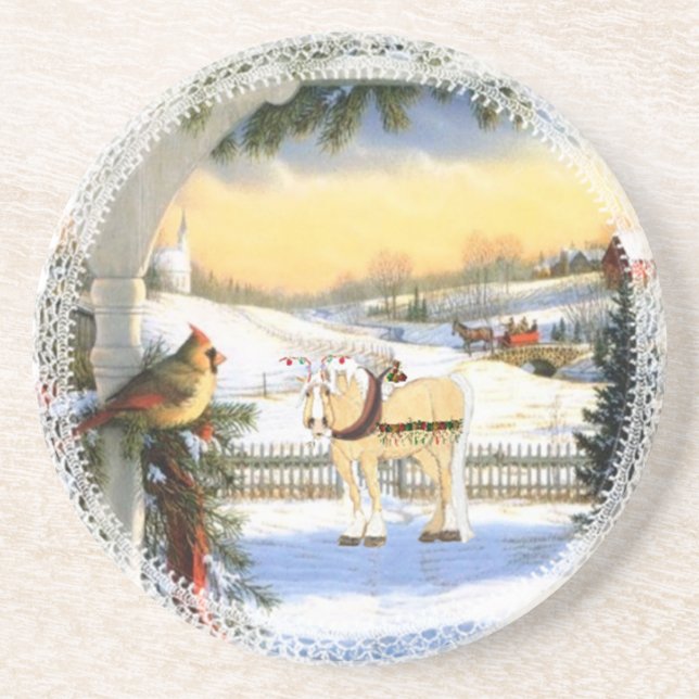 Reindeer Gabby Coaster (Front)