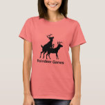 Reindeer Games T-Shirt<br><div class="desc">Shirtuosity.com: Holiday Humour Tees and Holiday Gifts. Find the Funniest Holiday Gifts including tees, cards, ornaments, plates, coasters, hoodies, stickers, mugs, buttons, magnets, hats, bags and more from: http://www.Shirtuosity.com</div>