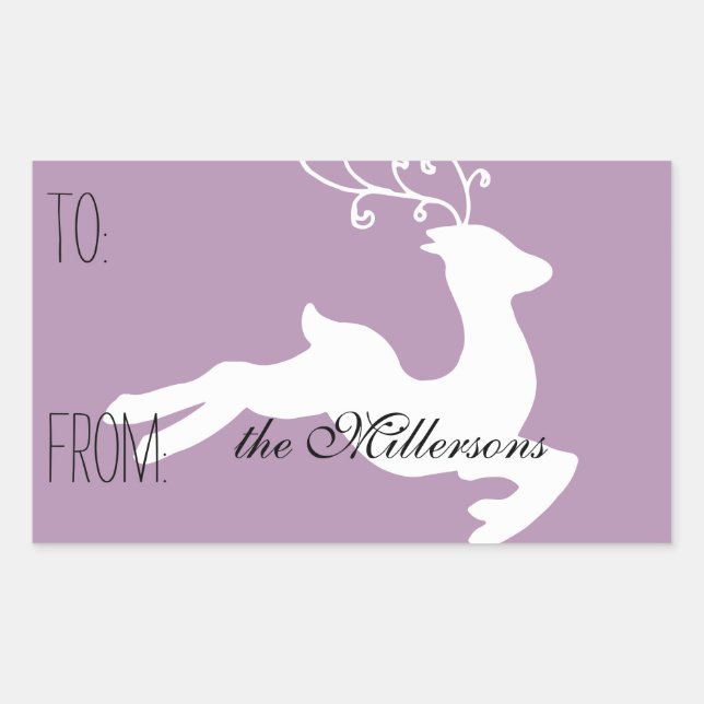 Reindeer Gift Tag (Front)