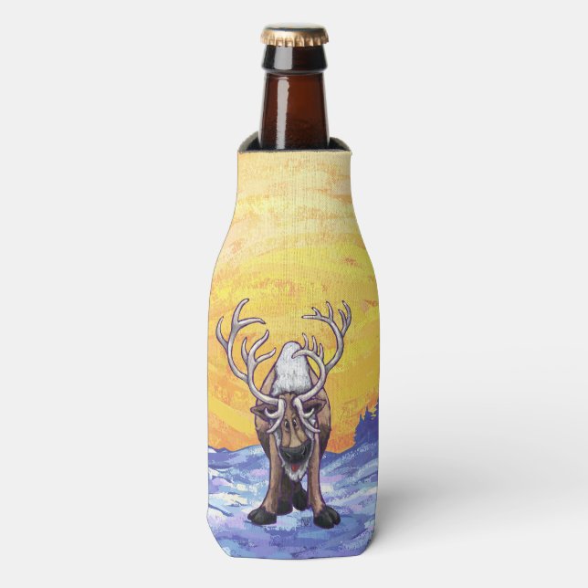 Reindeer Gifts & Accessories Bottle Cooler (Bottle Front)