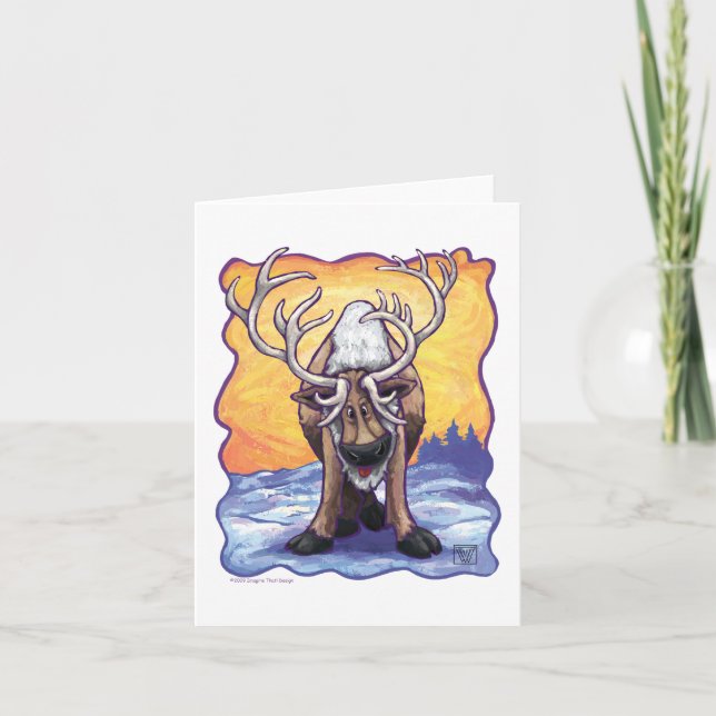 Reindeer Gifts & Accessories Holiday Card (Front)