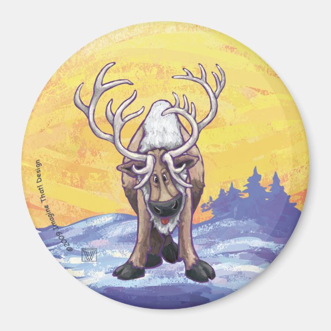 Reindeer Gifts & Accessories Magnet (Front)