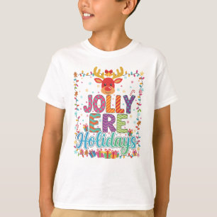 "Reindeer Glow & Holiday Flow" T-Shirt