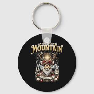 Reindeer Go Tell It On The Mountain That Jesus Vin Key Ring