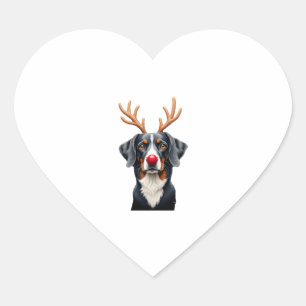 Reindeer Great Dane Christmas Great Dane Dog Mom D Heart Sticker