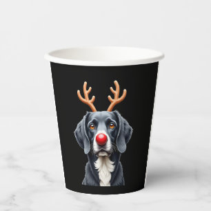 Reindeer Great Dane Christmas Great Dane Dog Mom D Paper Cups