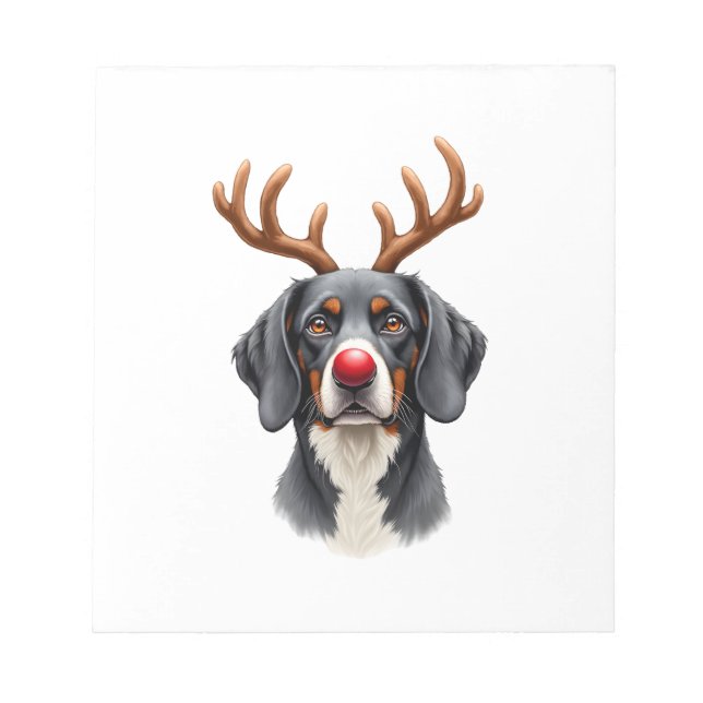 Reindeer Great Dane Christmas Great Dane Dog Mum D Notepad (Front)