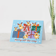 Reindeer Have Arrived Holiday Greeting Card