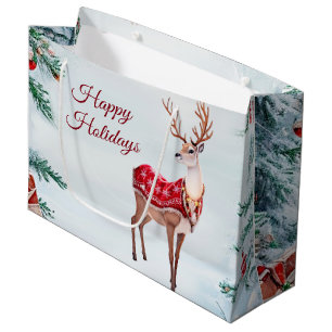 Reindeer Holiday Gift Bag