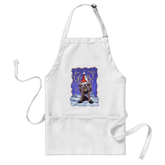 Reindeer Holiday Standard Apron (Front)