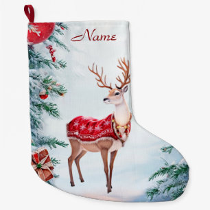 Reindeer Holiday Stocking