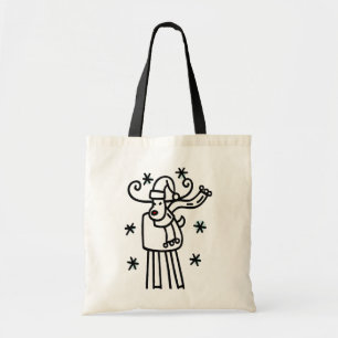Reindeer Holiday Tote Bag