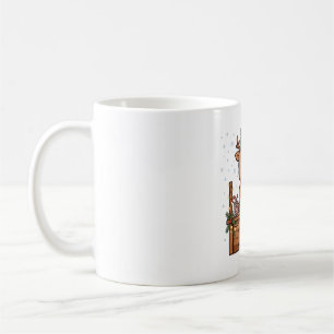Reindeer Hot Cocoa Stand Christmas Art Coffee Mug