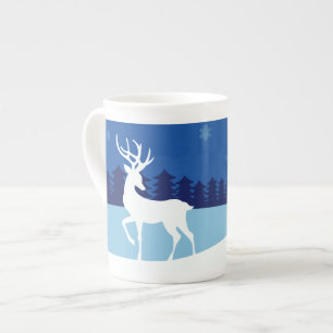 Reindeer Illustration custom name mug