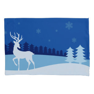Reindeer illustration pillowcases