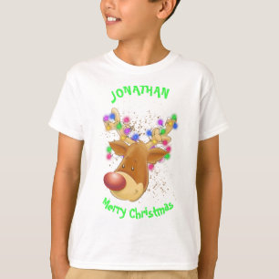 Reindeer in lights custom T-Shirt