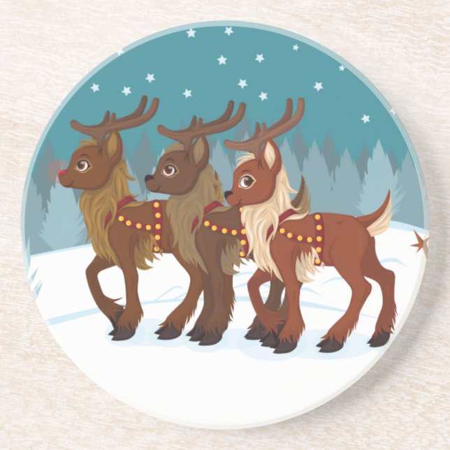 Reindeer in the Snow Coaster (Front)