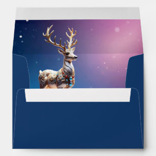 Reindeer Jewels Christmas Holiday Envelope