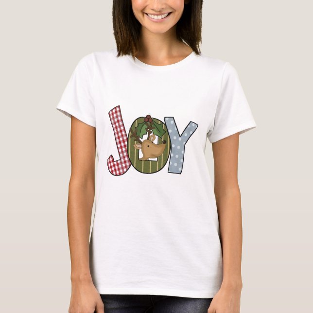 Reindeer Joy Holiday Tshirts and gifts (Front)