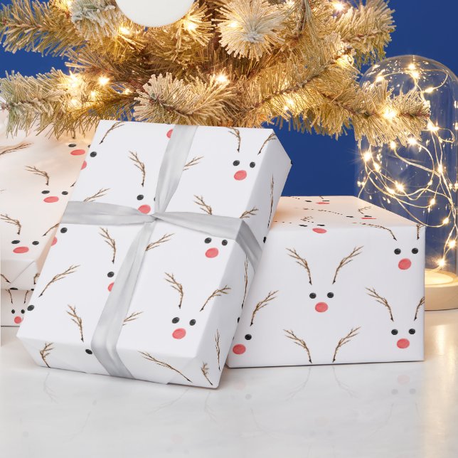 Reindeer Kid's Wrapping Paper (Holidays)