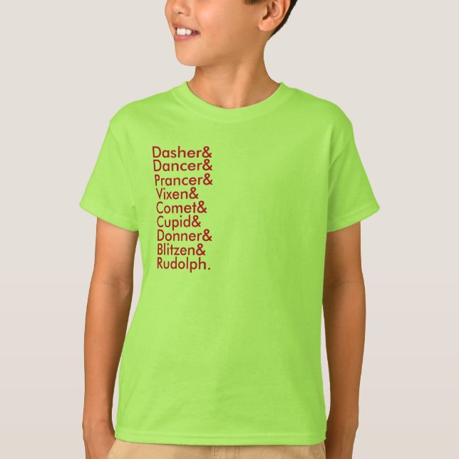 reindeer lists T-Shirt (Front)