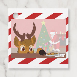 Reindeer Love Cookies Favour Tags