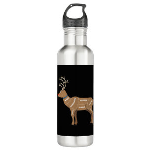 Reindeer Meat For Christmas 710 Ml Water Bottle
