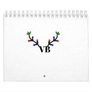 Reindeer merry Christmas add name text name title Calendar