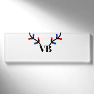 Reindeer merry Christmas add name text name title Tag