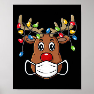 Reindeer Merry Christmas Fun Xmas 1 Poster
