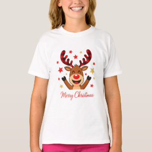 Reindeer Merry Christmas Holiday T-Shirt