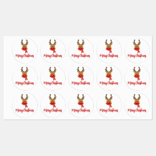 Reindeer Merry Christmas - JOY Gift Tags