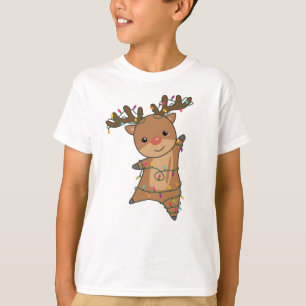 Reindeer Merry Christmas Winter Animals Deer T-Shirt