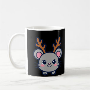 Reindeer Mouse Christmas Coffee Mug