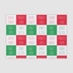 REINDEER NAMES Tissue Paper<br><div class="desc">The design on this REINDEER NAMES tissue paper is all the names of Santa's reindeer. * Matching products are available in the REINDEER NAMES category of my shop. ** If you'd like to transfer this design to another product type, shape, or size, please check my shop first to see if...</div>