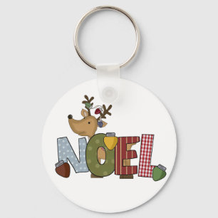 Reindeer Noel Holiday Tshirts and Gifts Key Ring