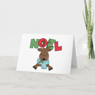 Reindeer Noel Tshirts and Gifts Holiday Card