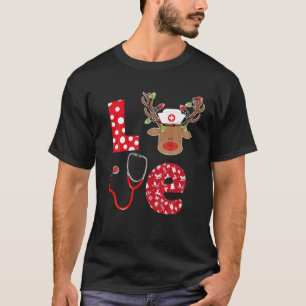 Reindeer Nurse Chrismtas 2021 T-Shirt