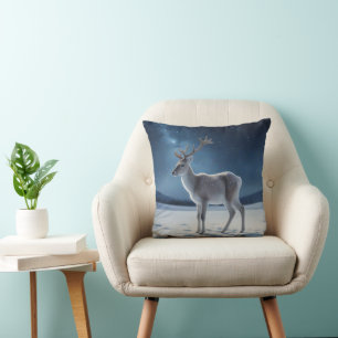 Reindeer on Christmas Eve Cushion