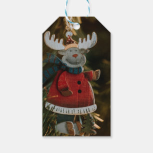 Reindeer Ornament Christmas Gift Tags
