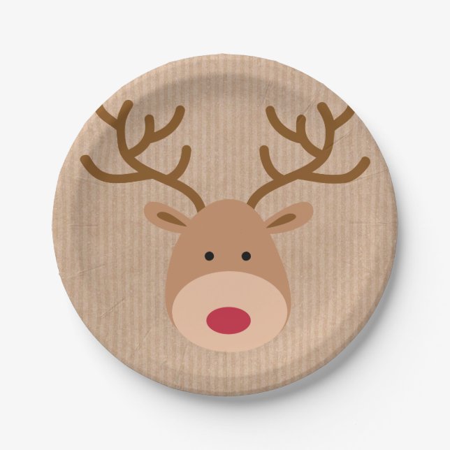 Reindeer Paper Plates (Front)