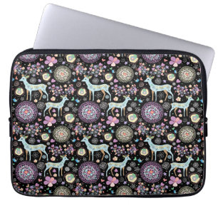 Reindeer Paterna Christmas Laptop Sleeve