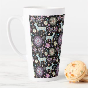 Reindeer Paterna Christmas Latte Mug