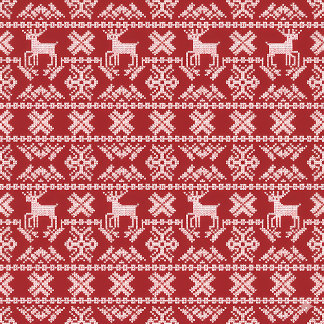 Reindeer Pattern Cushion