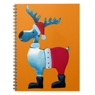 Reindeer Peace Christianity Holidays Christmas Spiral Notebook