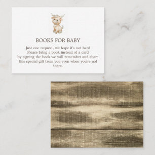 Reindeer Please bring a book Enclosure Card 