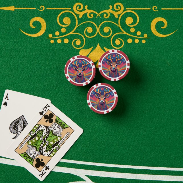 Reindeer Poker Chips (Poker Table (Stack))